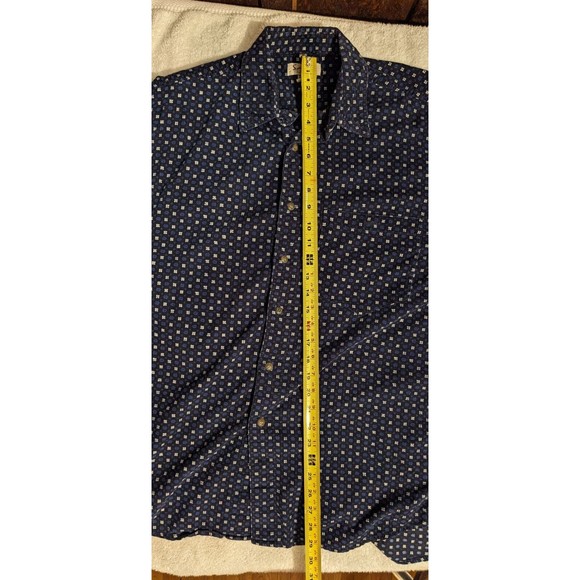 Sauce Berne Mens shirt M fancy corduroy Long Sleeve Button Up subtle soft - Picture 9 of 11